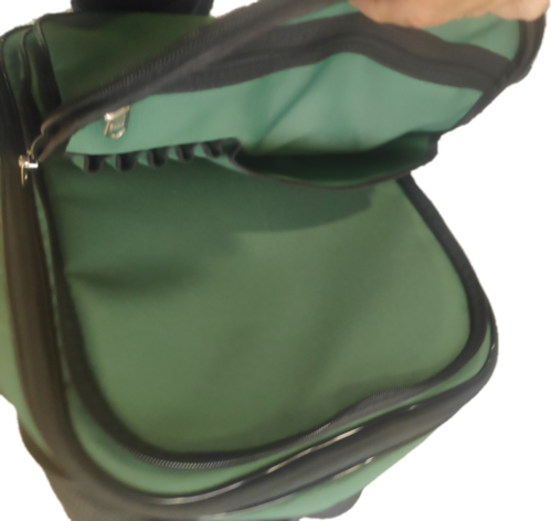 Etui pour 3 clarinettes Marcus Bonna Bb, A, Eb Nylon Vert Backpack Extension