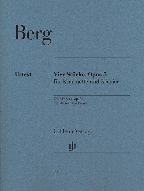 BERG, ALBAN.- 4 PIECES OP.5 URTEXT