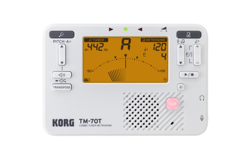 Accordeur Métronome Korg TM70T Blanc