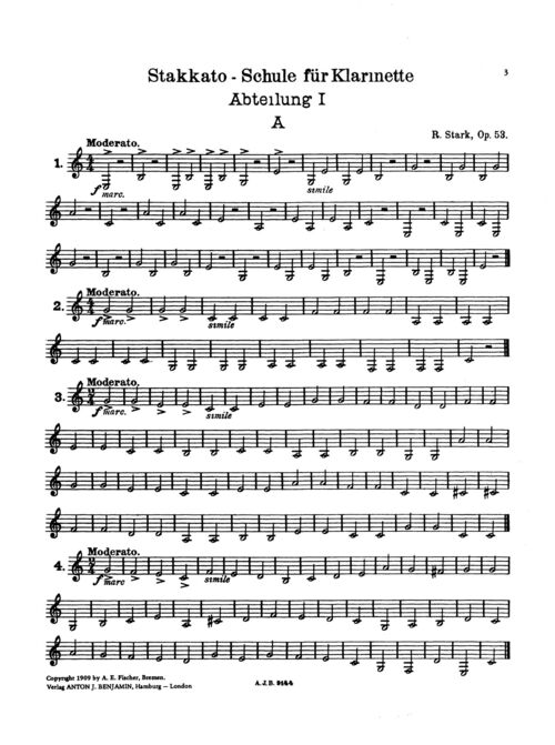 STARK, ROBERT.- ECOLE PRATIQUE D´STACCATO OP.53 VOL.1 SAMPLE