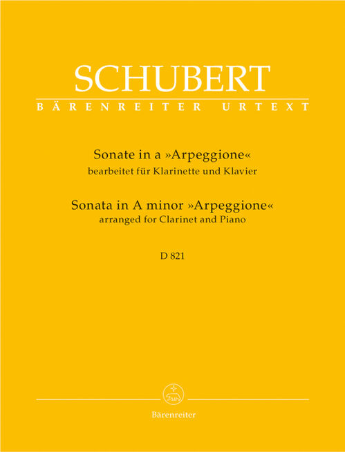 SCHUBERT, FRANZ.- SONATE LA MINEUR ARPEGGIONE D821